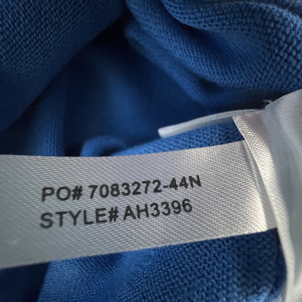 Lacoste Sweater Men's Size 4 (Medium) Blue Cotton V Neck Crocodile Logo Pullover - Picture 4 of 13